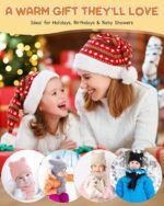 Baby Beanie Mittens Scarf Set,Toddler Infant Kids Winter Hat with Bear Ear Thermal Gloves Neck Warmer Set for Girls Boys - Image 8