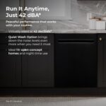 Kenmore Elite 24" Built-in Stainless Steel Tub Dishwasher TotalFlex 3rd, SmartWash, UltraWash, TurboDry, MoreSpace Plus Adjustable Rack, Energy Star Certified, Black - Image 8