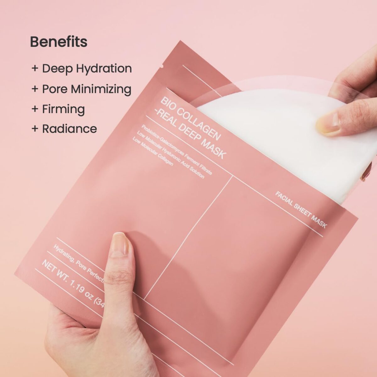 BIODANCE Bio-Collagen Real Deep Mask, Hydrating Overnight Hydrogel Mask, Pore Minimizing, Elasticity, Plumping Improvement, Korean Skincare, Stocking Stuffers for Teen Girls | 1.19oz(34g) x 4ea - Image 6