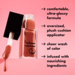 e.l.f. Glow Reviver Lip Oil, Nourishing Tinted Lip Oil For A High-shine Finish, Infused With Jojoba Oil, Vegan & Cruelty-free, Rose Envy - Image 6