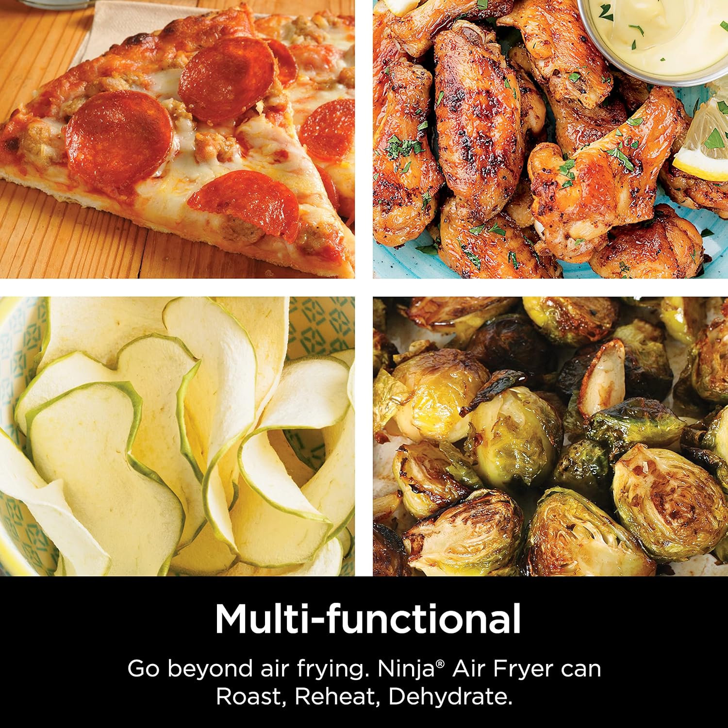 1760167010_Ninja-Air-Fryer-4-QT-Capacity-4-in1-Roast-Crisp-Roast-Reheats-Dehydrates-Dishwasher-Safe-Parts-Includes-20-Easy-Healthy-Recipes-Compact-Grey-AF101.jpg Ninja | Air Fryer | 4 QT Capacity | 4-in1 Roast, Crisp, Roast, Reheats, & Dehydrates | Dishwasher Safe Parts | Includes 20 Easy & Healthy Recipes | Compact | Grey | AF101 - Image 5
