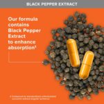 Qunol Turmeric Curcumin with Black Pepper & Ginger, 2400mg Turmeric Extract with 95% Curcuminoids, Extra Strength Supplement, Enhanced Absorption, Joint Support Supplement, 105 Count - Image 10