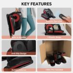 2025 New Under Desk Elliptical Machine, Electric Ellipse Leg Exerciser Pro As Seen On TV with 16 Adjustable Speed, Quiet and Fully Assembled with Remote Control & Non-Slip Foot Straps - Image 5