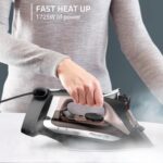 Rowenta Access Stainless Steel Soleplate Steam Iron with Retractable Cord, Powerful Steam Diffusion, Auto-Off and Anti-Drip, 1725 Watts, Black Clothes Iron, DW2459 - Image 4