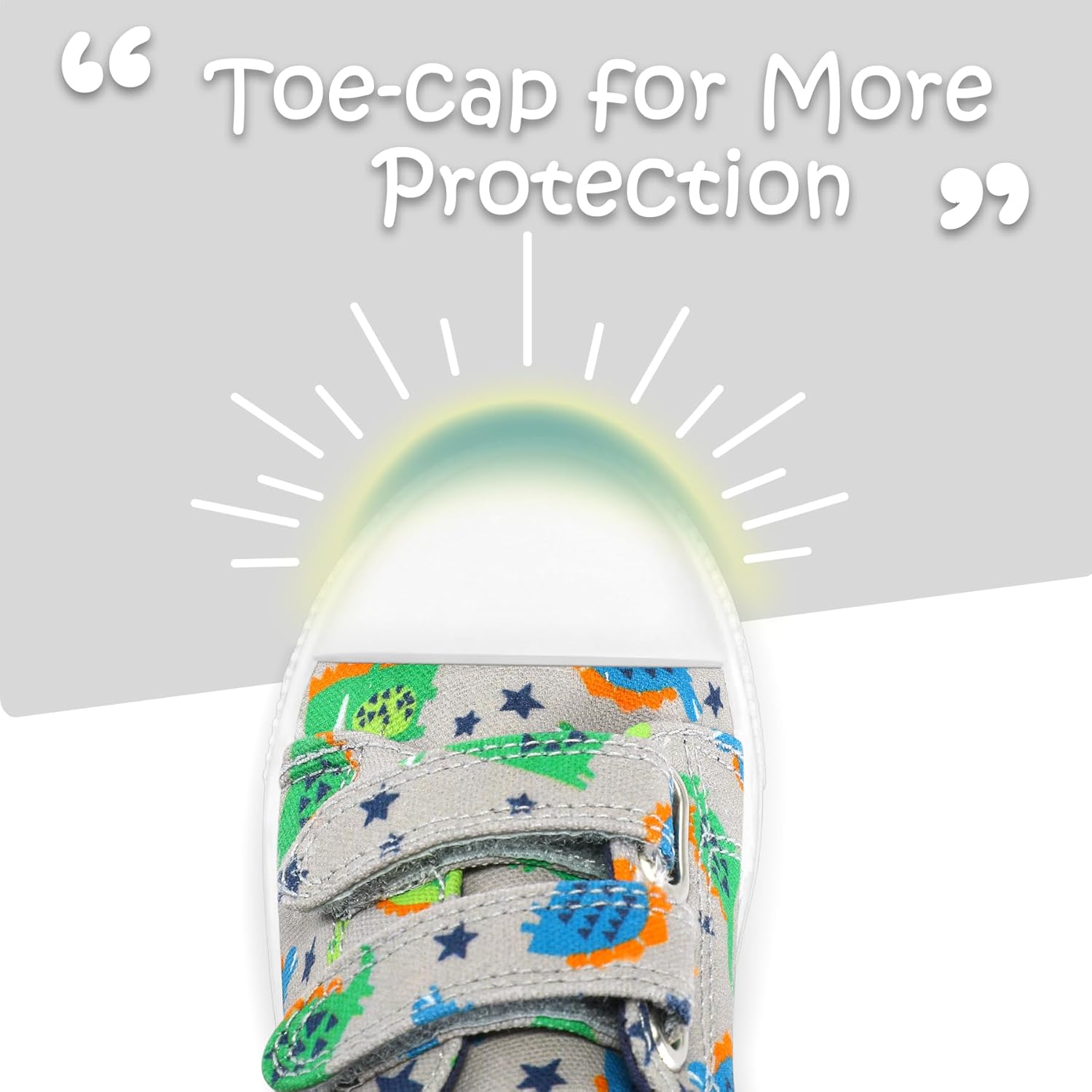 1760209130_K-KomForme-Toddler-Boys-Girls-Shoes-Kids-Canvas-Sneakers-with-Cartoon-Dual-Hook-and-Loops.jpg K KomForme Toddler Boys & Girls Shoes Kids Canvas Sneakers with Cartoon Dual Hook and Loops - Image 5