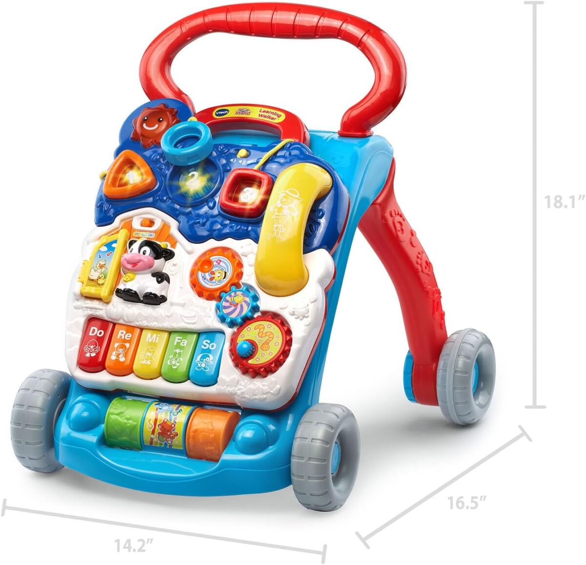 VTech Sit-to-Stand Learning Walker (Frustration Free Packaging), Blue - Image 3