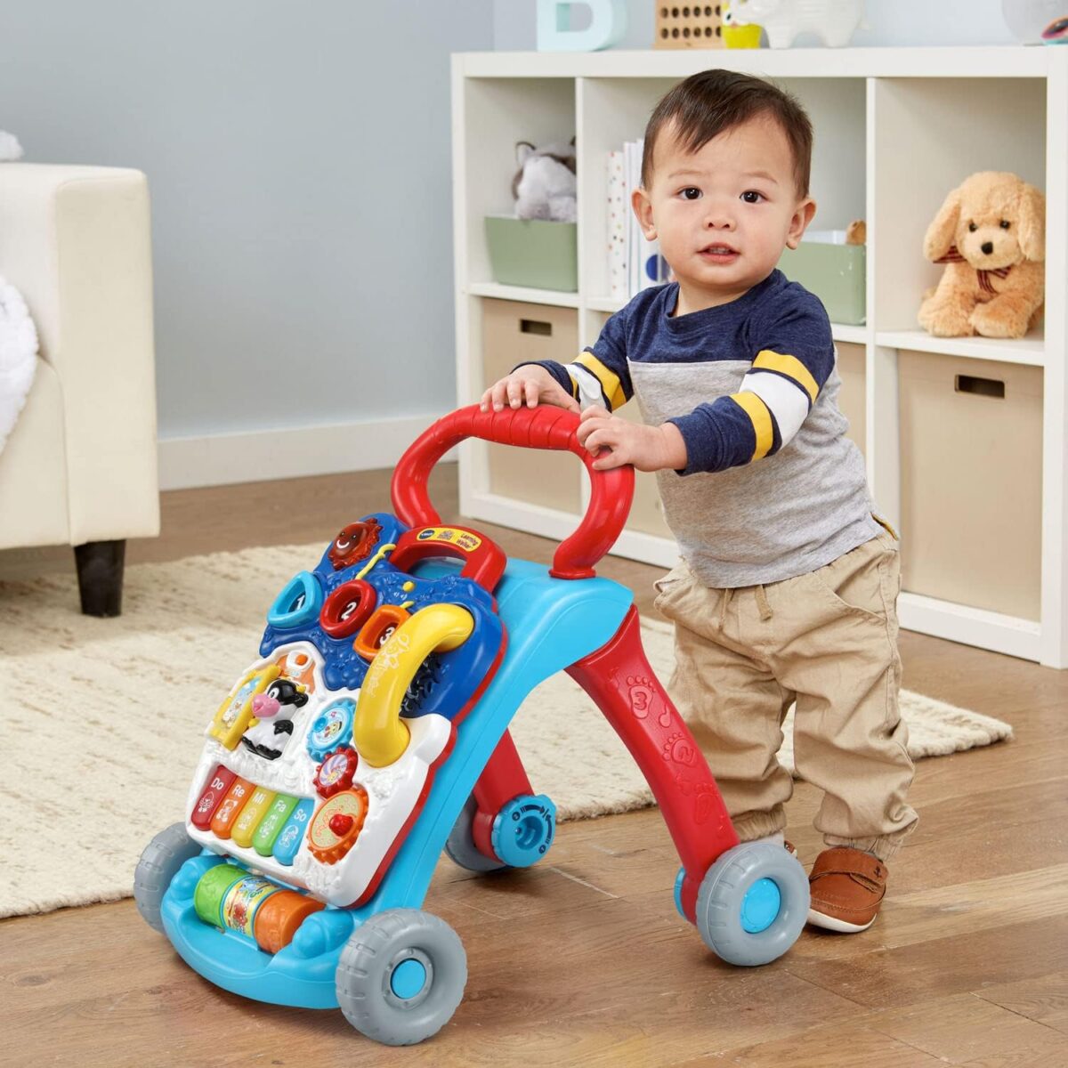 VTech Sit-to-Stand Learning Walker (Frustration Free Packaging), Blue - Image 5