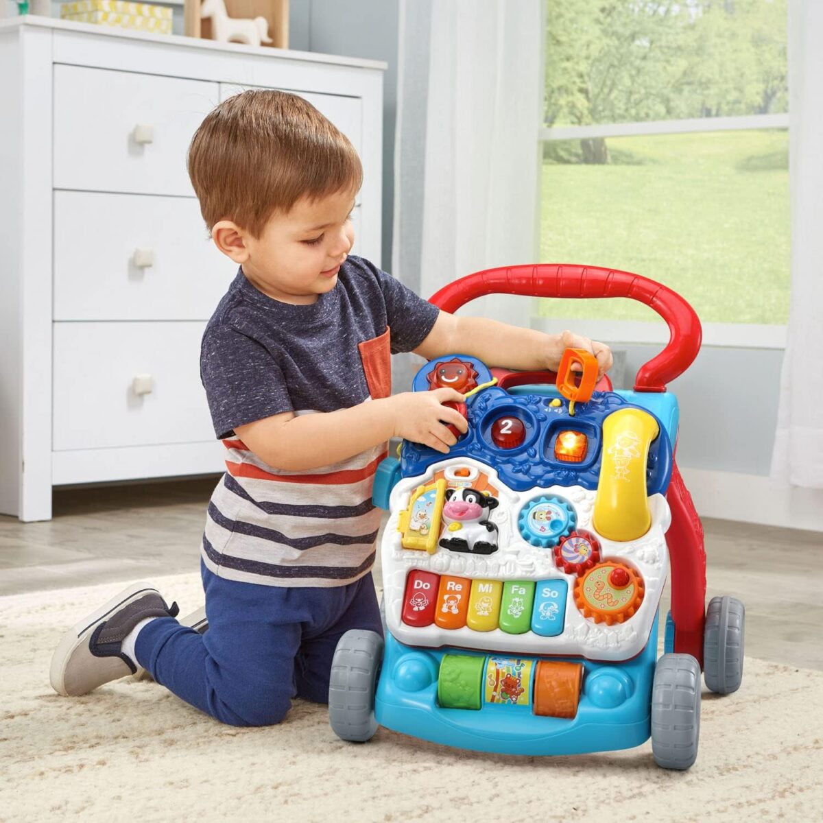 VTech Sit-to-Stand Learning Walker (Frustration Free Packaging), Blue - Image 10