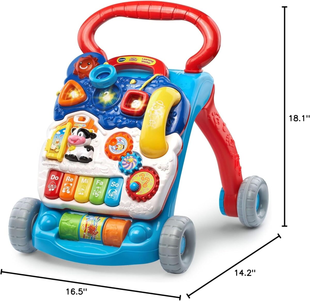 VTech Sit-to-Stand Learning Walker (Frustration Free Packaging), Blue - Image 16