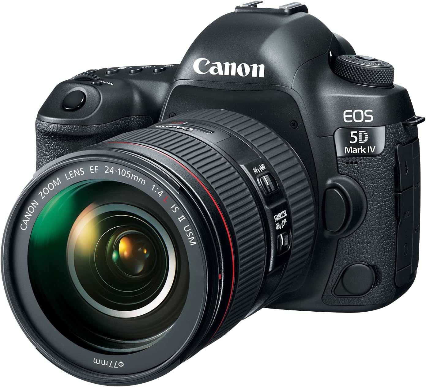 1760211906_Canon-EOS-5D-Mark-IV-Full-Frame-Digital-SLR-Camera-with-EF-24-105mm-f4L-is-II-USM-Lens-Kit-Black.jpg Canon EOS 5D Mark IV Full Frame Digital SLR Camera with EF 24-105mm f/4L is II USM Lens Kit Black - Image 4