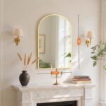 Sweetcrispy 20"x30" Arched Gold Bathroom Mirrors for Wall, Bathroom Mirrors for Over Sink, Metal Framed with HD Shatter-Proof Glass for Entryway, Living Room, Bedroom - Image 5