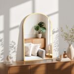 Sweetcrispy 20"x30" Arched Gold Bathroom Mirrors for Wall, Bathroom Mirrors for Over Sink, Metal Framed with HD Shatter-Proof Glass for Entryway, Living Room, Bedroom - Image 6
