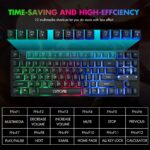 CHONCHOW 87-Key RGB Backlit Compact Gaming Keyboard - USB Wired Tenkeyless Keyboard for Laptop, PS4, Xbox, PC Gaming and Work - Image 7