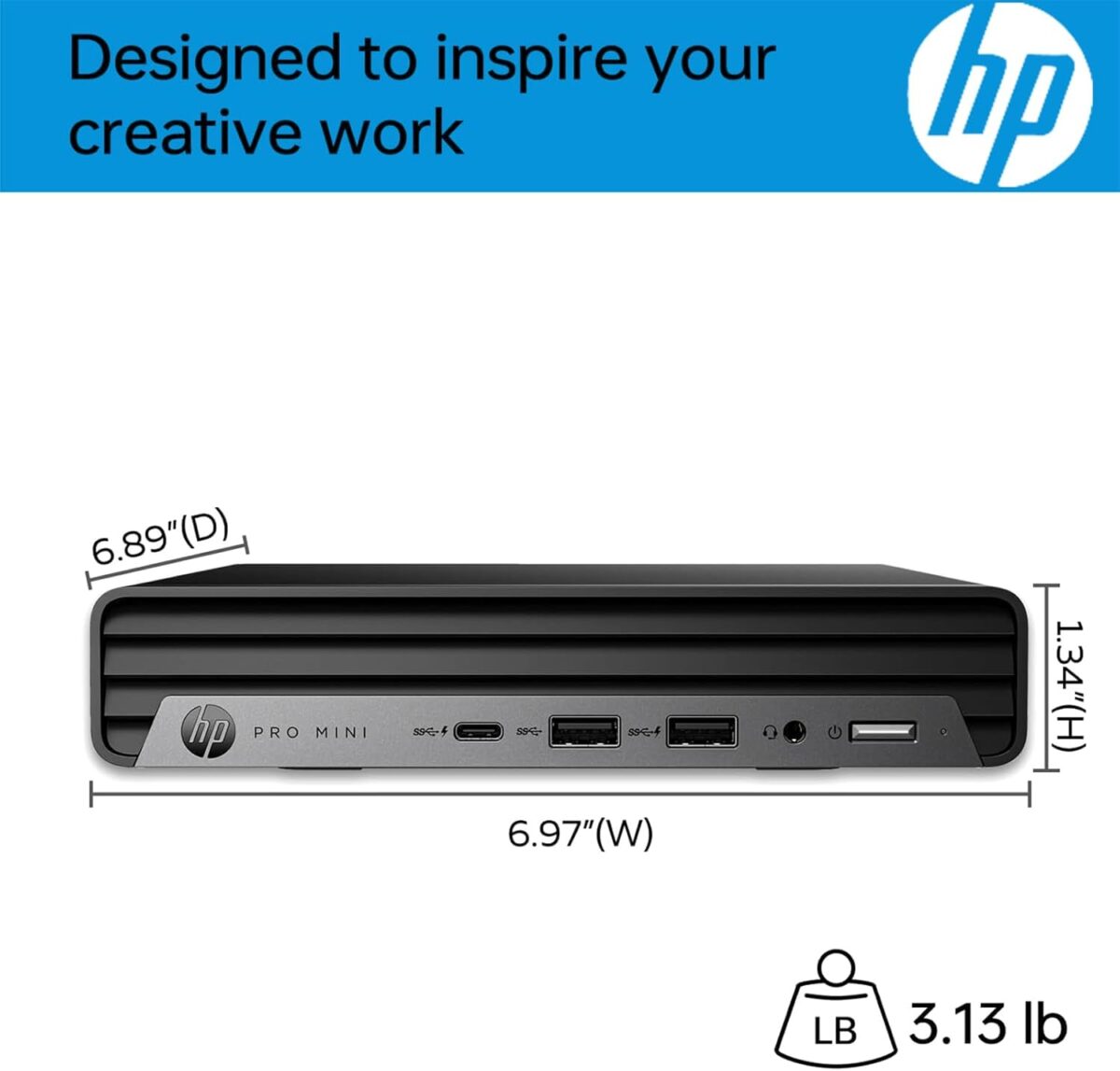 HP Pro 400 G9 Mini PC Desktop Computer, Intel CPU, 16GB DDR5 RAM, 256GB PCIe SSD, Triple 4K Display Support, USB-C, Ultra-Quiet Design, Bluetooth 5.2, WiFi 6, Keyboard and Mouse, Windows 11 Pro - Image 5