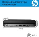 HP Pro 400 G9 Mini PC Desktop Computer, Intel CPU, 16GB DDR5 RAM, 256GB PCIe SSD, Triple 4K Display Support, USB-C, Ultra-Quiet Design, Bluetooth 5.2, WiFi 6, Keyboard and Mouse, Windows 11 Pro - Image 5