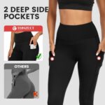 High Waisted Leggings for Women - No See Through Tummy Control Cycling Workout Yoga Pants with Pockets Reg & Plus - Image 4