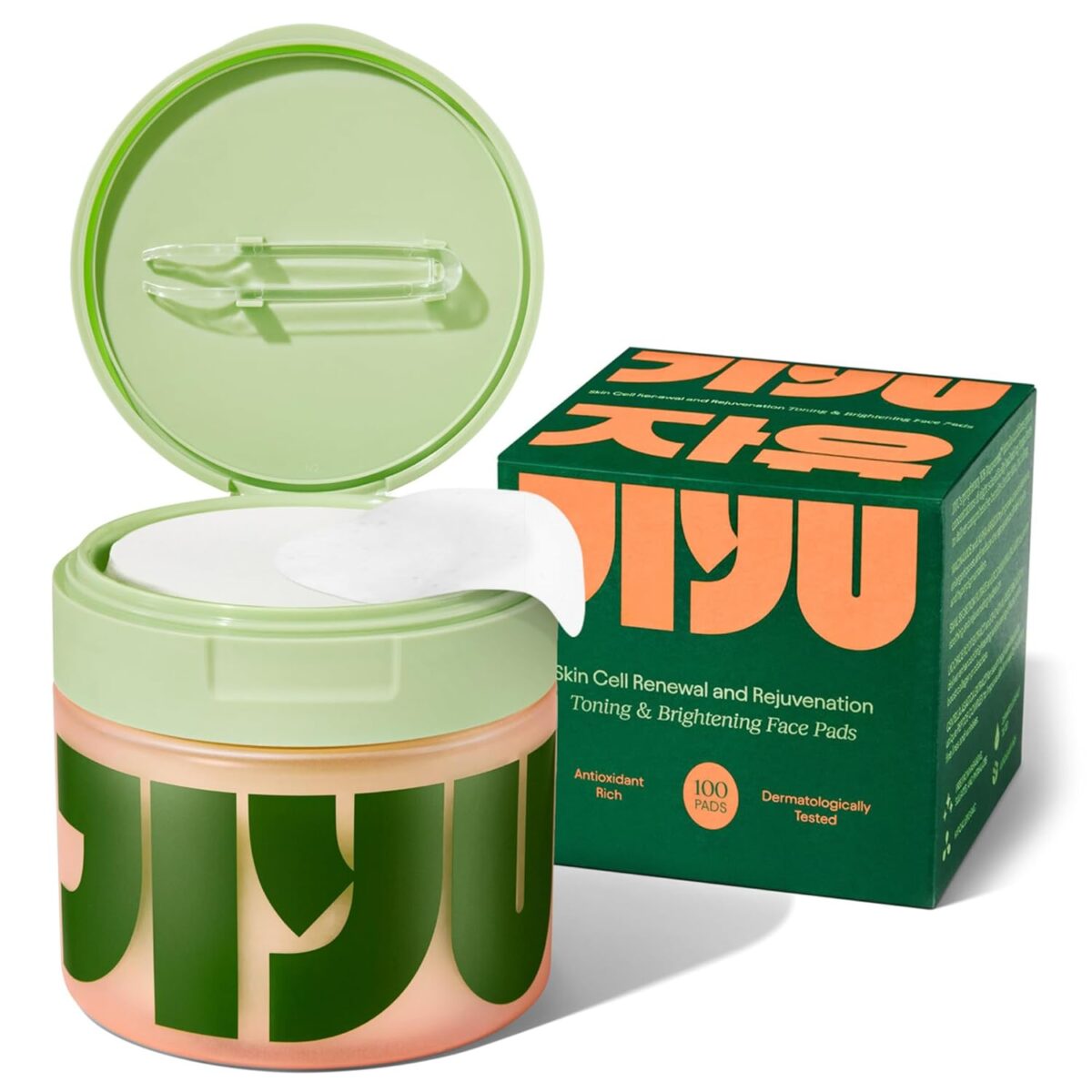 JiYu Toning Polish Pads - Korean Skincare for Dark Spots, Wrinkles & Dull Skin - Hydrating Facial Treatment with Snail Mucin, Niacinamide, Peptides & Centella - 100 Count - Image 3