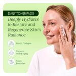 JiYu Toning Polish Pads - Korean Skincare for Dark Spots, Wrinkles & Dull Skin - Hydrating Facial Treatment with Snail Mucin, Niacinamide, Peptides & Centella - 100 Count - Image 4