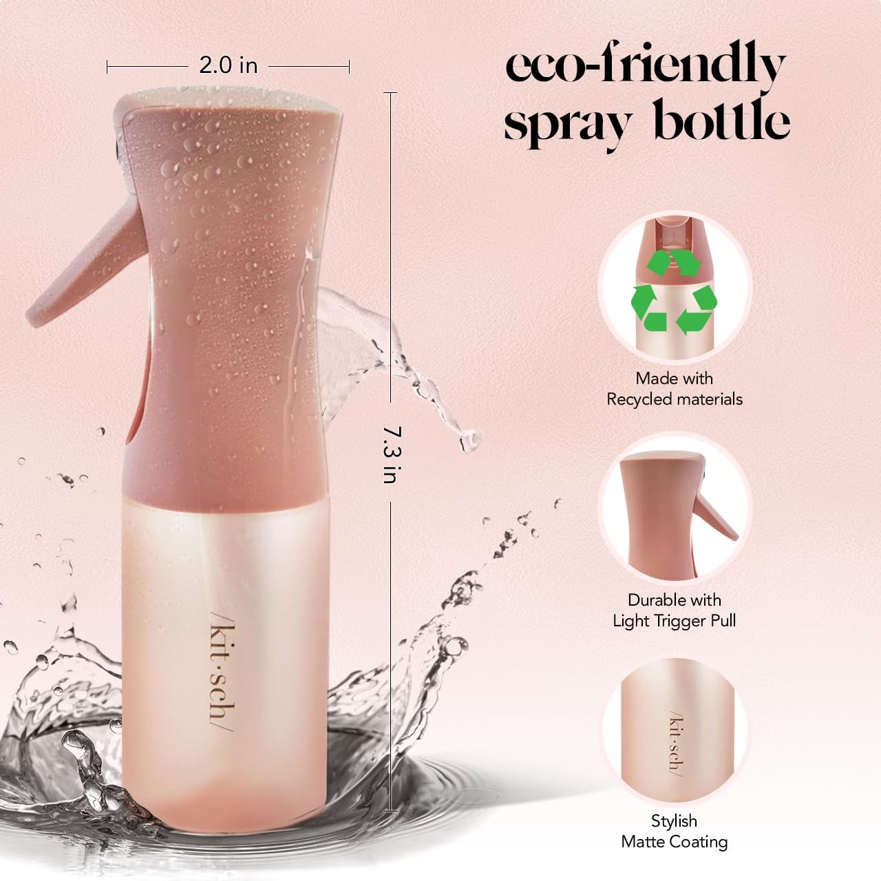 1760219723_Kitsch-Continuous-Spray-Bottle-for-Hair-–-Fine-Mist-Water-Mister-Water-Spray-Bottle-–-Recycled-Hair-Spray-Bottle-–-Spray-Bottles-for-Cleaning-Styling-Plants-More-–-Terracotta-150ml.jpg Kitsch Continuous Spray Bottle for Hair – Fine Mist Water Mister & Water Spray Bottle – Recycled Hair Spray Bottle – Spray Bottles for Cleaning, Styling, Plants & More – Terracotta, 150ml - Image 3