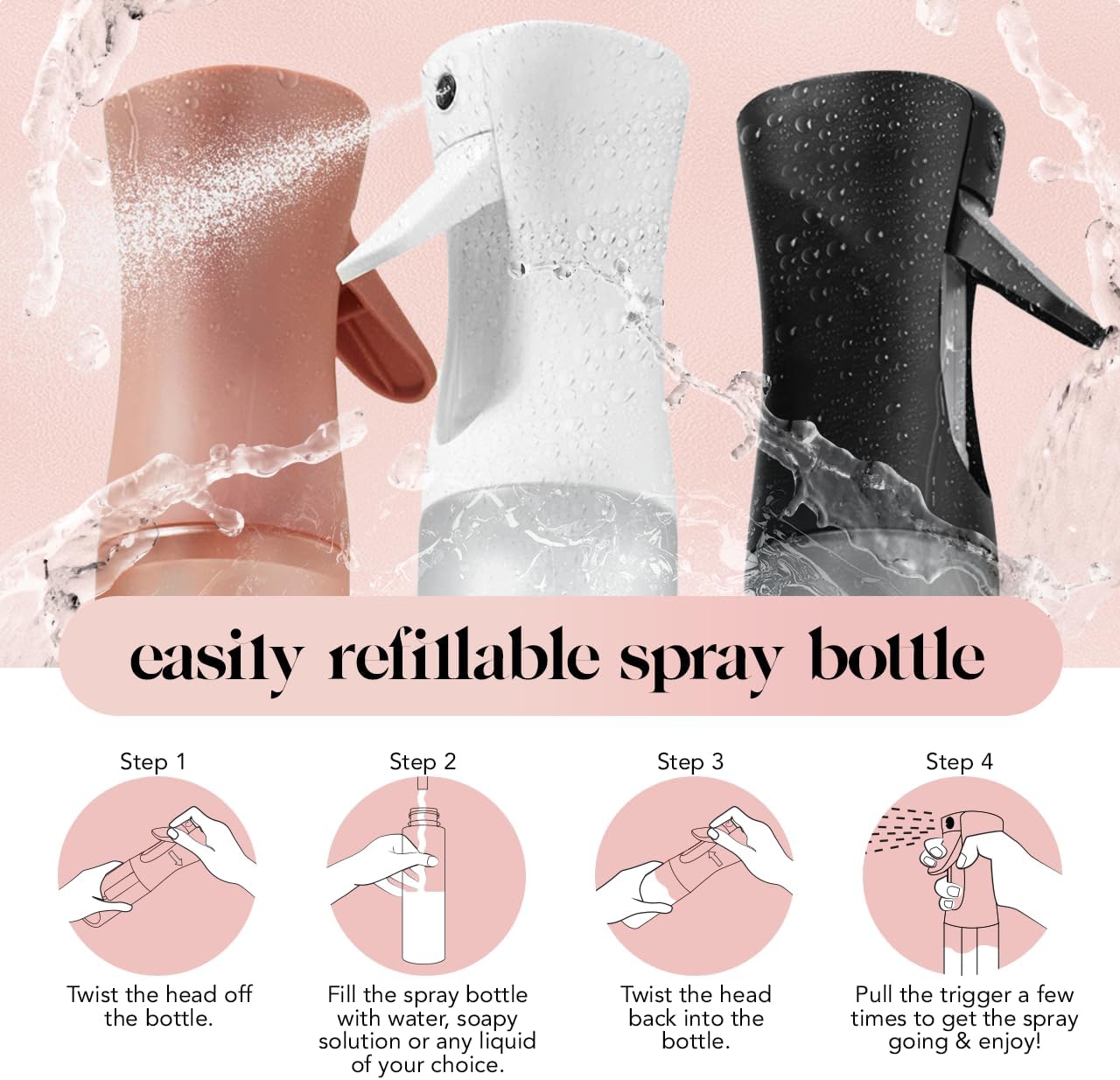1760219729_Kitsch-Continuous-Spray-Bottle-for-Hair-–-Fine-Mist-Water-Mister-Water-Spray-Bottle-–-Recycled-Hair-Spray-Bottle-–-Spray-Bottles-for-Cleaning-Styling-Plants-More-–-Terracotta-150ml.jpg Kitsch Continuous Spray Bottle for Hair – Fine Mist Water Mister & Water Spray Bottle – Recycled Hair Spray Bottle – Spray Bottles for Cleaning, Styling, Plants & More – Terracotta, 150ml - Image 6