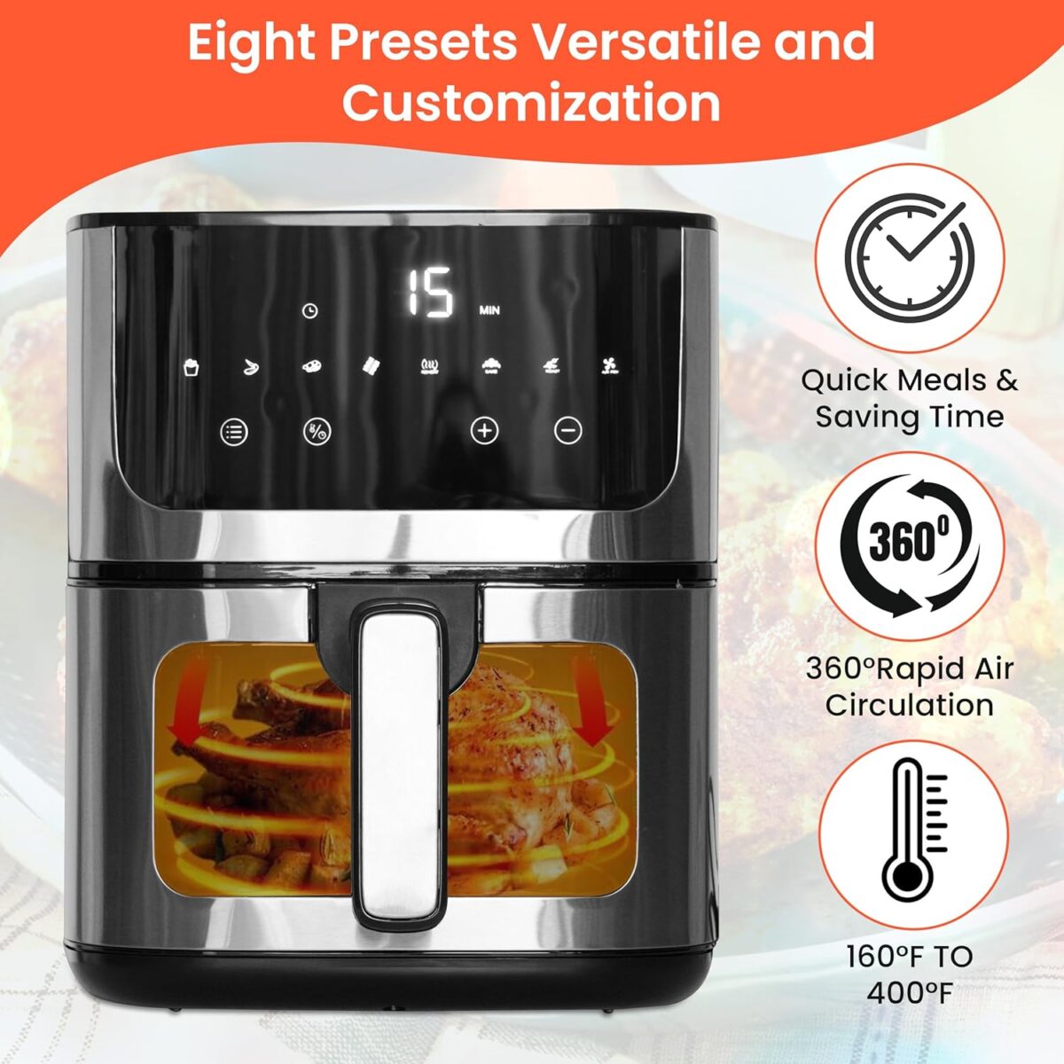 Air Fryer 5qt Convection Oven Oiless Fryer - Image 7