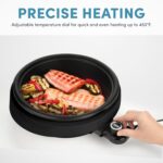 Aroma Housewares ASP-137B 3-Quart/10-inch 3-in-1 Super Pot with Grill Plate, Black - Image 4