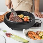 Aroma Housewares ASP-137B 3-Quart/10-inch 3-in-1 Super Pot with Grill Plate, Black - Image 7