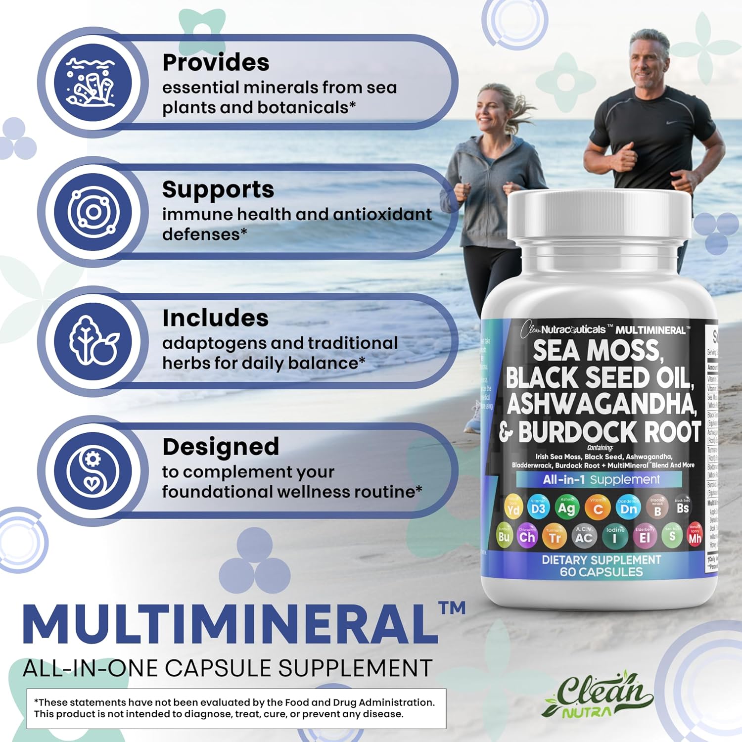1760293478_Clean-Nutraceuticals-Sea-Moss-Black-Seed-Oil-Ashwagandha-Turmeric-Bladderwrack-Burdock-Vitamin-C-Vitamin-D3-with-Elderberry-Manuka-Dandelion-Yellow-Dock-Iodine-Chlorophyll-ACV.jpg Clean Nutraceuticals Sea Moss Black Seed Oil Ashwagandha Turmeric Bladderwrack Burdock & Vitamin C Vitamin D3 with Elderberry Manuka Dandelion Yellow Dock Iodine Chlorophyll ACV - Image 6