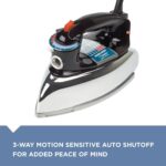 BLACK+DECKER The Classic Iron, F67E-T, Aluminum Soleplate, Steam or Dry Ironing, 7 Temperature Settings, Anti-Drip - Image 5