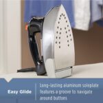 BLACK+DECKER The Classic Iron, F67E-T, Aluminum Soleplate, Steam or Dry Ironing, 7 Temperature Settings, Anti-Drip - Image 6