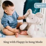 Baby Gund Animated Flappy The Elephant Plush, Singing Stuffed Animal Baby Toy for Ages 0 and Up, Gray, 12" - Image 5