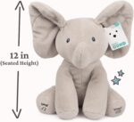 Baby Gund Animated Flappy The Elephant Plush, Singing Stuffed Animal Baby Toy for Ages 0 and Up, Gray, 12" - Image 10
