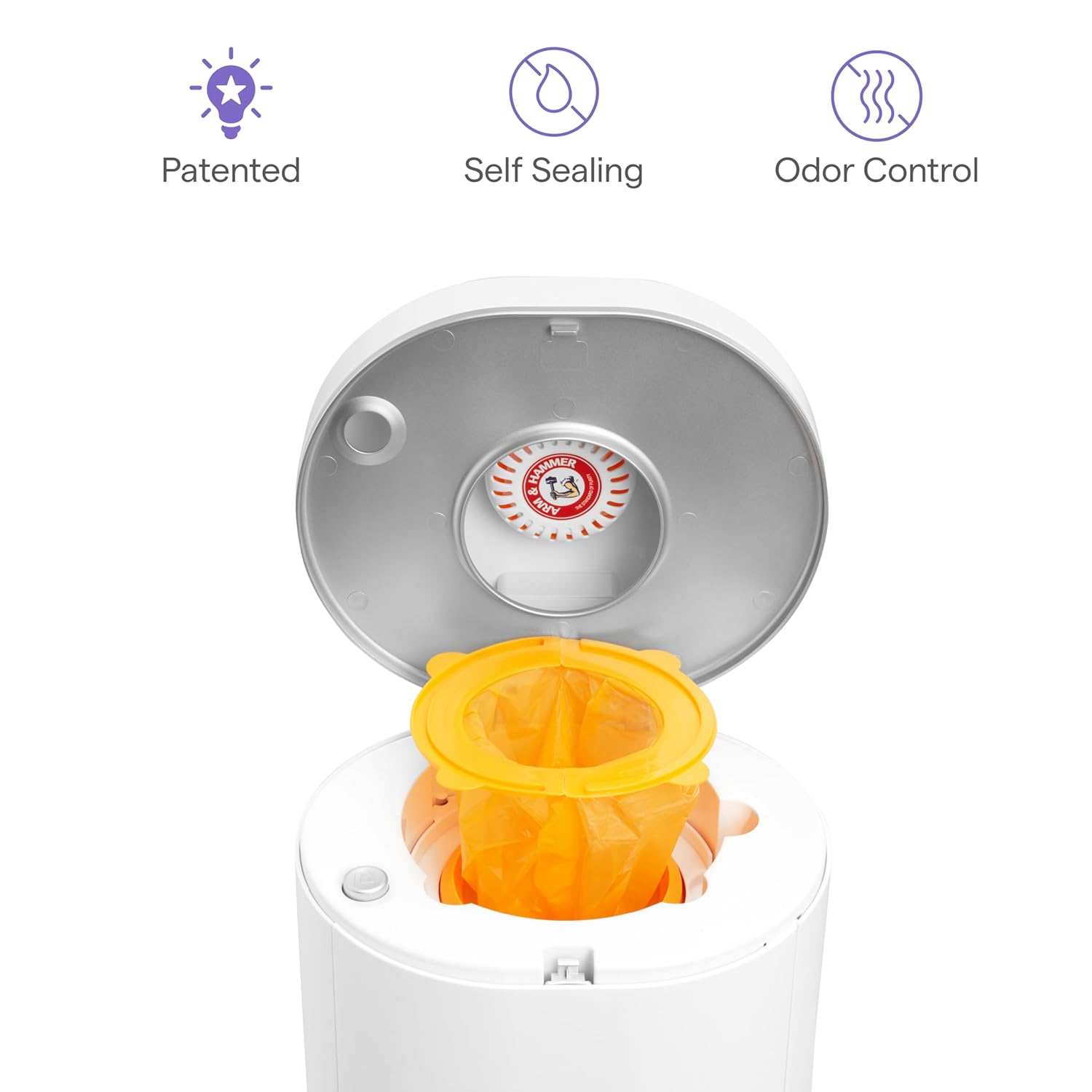 1760297270_Munchkin®-Arm-Hammer-Diaper-Pail-Snap-Seal-Toss™-Refill-Bags-Holds-up-to-600-Newborn-Diapers-20-Pack.jpg Munchkin® Arm & Hammer Diaper Pail Snap, Seal & Toss™ Refill Bags, Holds up to 600 Newborn Diapers, 20 Pack - Image 6