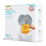 Munchkin® Arm & Hammer Diaper Pail Snap, Seal & Toss™ Refill Bags, Holds up to 600 Newborn Diapers, 20 Pack - Image 9