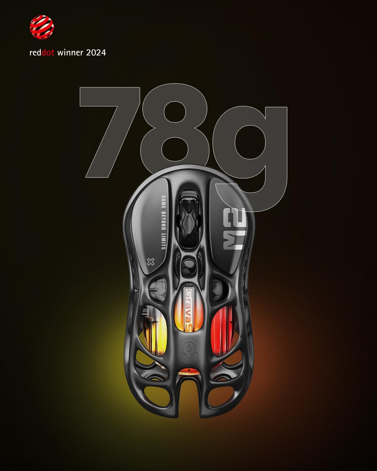 1760298277_GravaStar-Mercury-M2-Wireless-Gaming-Mouse-with-26000-DPI-PAW3395DM-Sensor-79g-Lightweight-Hollowed-Out-Design-5-Programmable-Buttons-5-Dynamic-Lightsync-RGB.jpg GravaStar Mercury M2 Wireless Gaming Mouse with 26,000 DPI, PAW3395DM Sensor -79g Lightweight Hollowed-Out Design -5 Programmable Buttons -5 Dynamic Lightsync RGB - Image 6