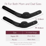 Momcozy Hip Seat Baby Carrier - Adjustable Waistband with Original 3D Belly Protector, Ergonomic Carrier with Various Pockets for Newborns & Toddlers up to 45lbs (Black, Medium) - Image 9