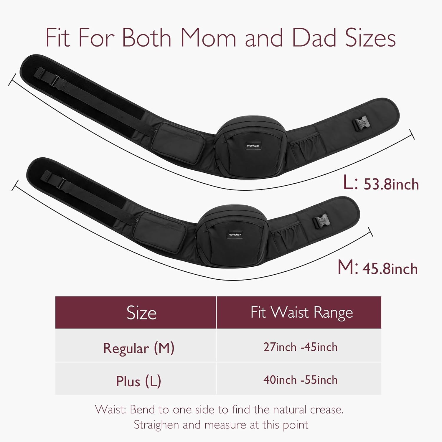 1760303806_Momcozy-Hip-Seat-Baby-Carrier-Adjustable-Waistband-with-Original-3D-Belly-Protector-Ergonomic-Carrier-with-Various-Pockets-for-Newborns-Toddlers-up-to-45lbs-Black-Medium.jpg Momcozy Hip Seat Baby Carrier - Adjustable Waistband with Original 3D Belly Protector, Ergonomic Carrier with Various Pockets for Newborns & Toddlers up to 45lbs (Black, Medium) - Image 9