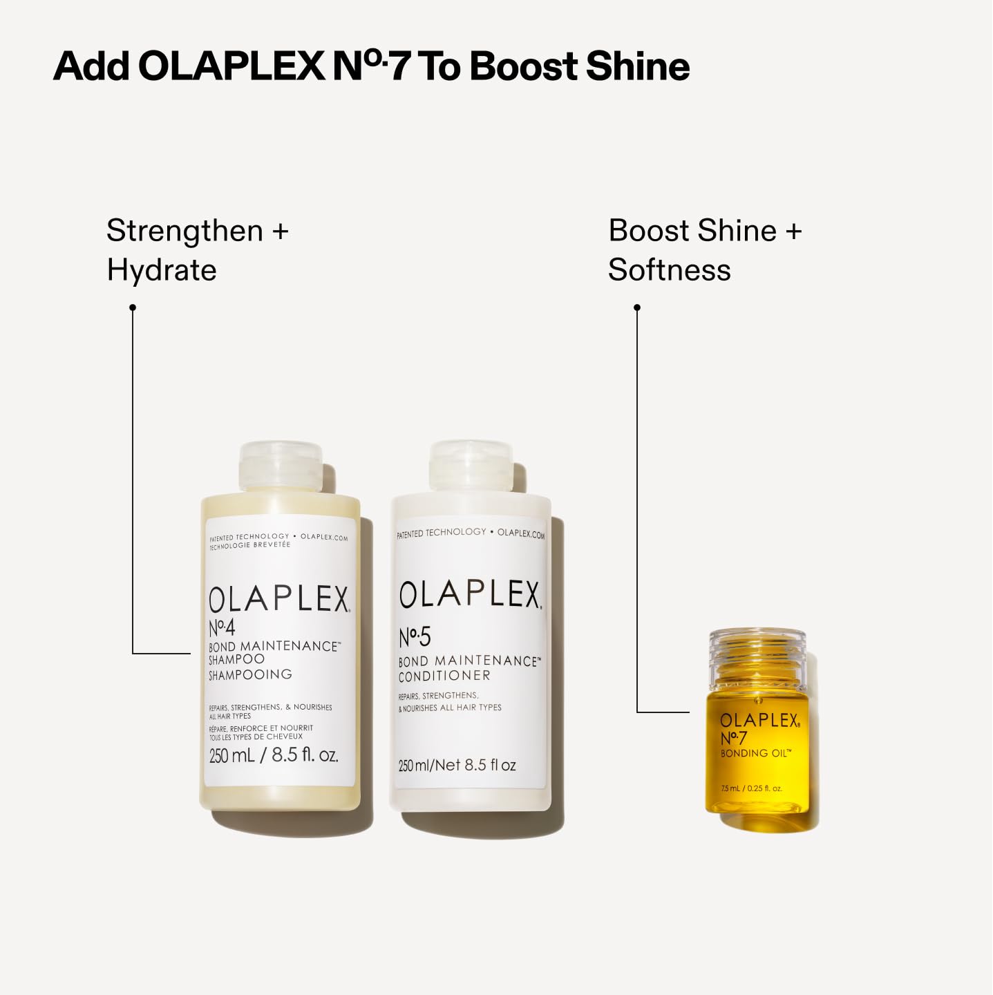 1760306197_Olaplex-Wash-and-Shine-Hair-Kit-No.-4-5-7-Shampoo-Conditioner-Set-to-Cleanse-Hydrate-Control-Frizz-Up-to-72-Hours-Bonding-Oil-for-Shine-Protect-For-All-Hair-Types.jpg Olaplex Wash and Shine Hair Kit: No. 4, 5, 7, Shampoo & Conditioner Set to Cleanse, Hydrate, & Control Frizz Up to 72 Hours, Bonding Oil for Shine & Protect, For All Hair Types - Image 4