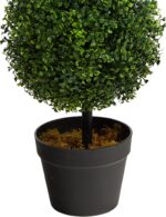 Nearly Natural 3ft. Artificial Triple Ball Boxwood Topiary Tree (Indoor/Outdoor) T2021, Green - Image 6
