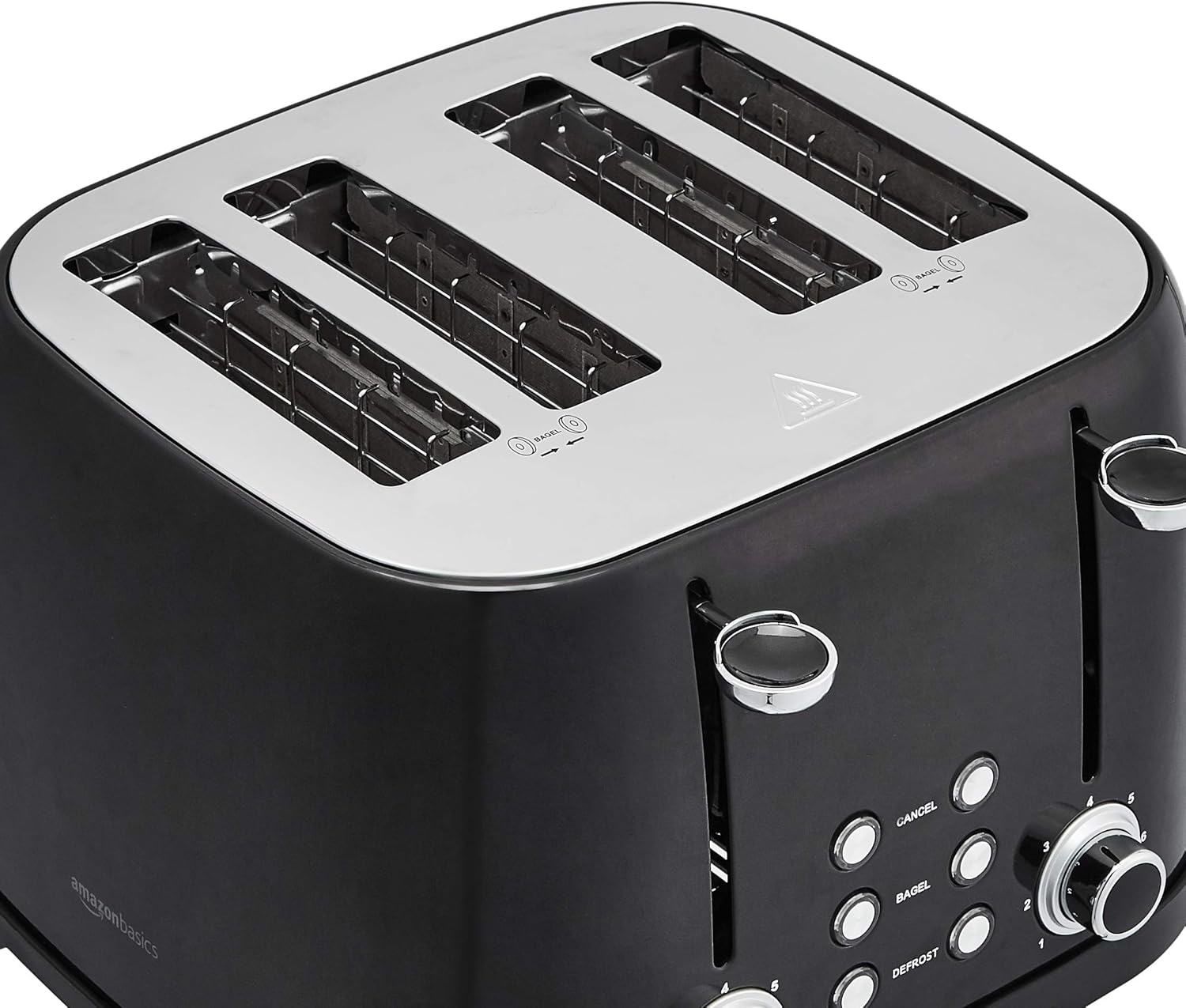 1760340585_Amazon-Basics-4-Slice-Toaster-6-Browning-Settings-Removable-Crumb-Tray-Bagel-and-Defrost-Function-Cancel-Button-1600W-Black.jpg Amazon Basics 4 Slice Toaster, 6 Browning Settings, Removable Crumb Tray, Bagel and Defrost Function, Cancel Button, 1600W, Black - Image 3