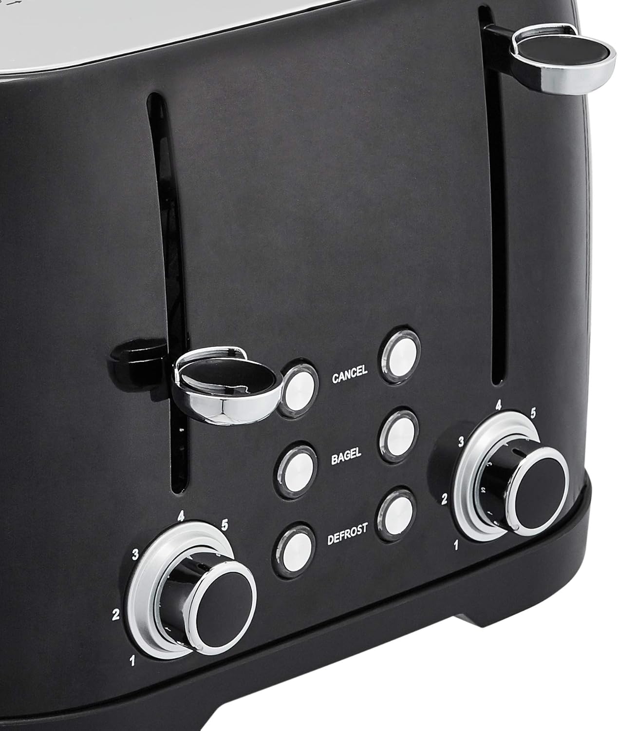 1760340586_Amazon-Basics-4-Slice-Toaster-6-Browning-Settings-Removable-Crumb-Tray-Bagel-and-Defrost-Function-Cancel-Button-1600W-Black.jpg Amazon Basics 4 Slice Toaster, 6 Browning Settings, Removable Crumb Tray, Bagel and Defrost Function, Cancel Button, 1600W, Black - Image 4