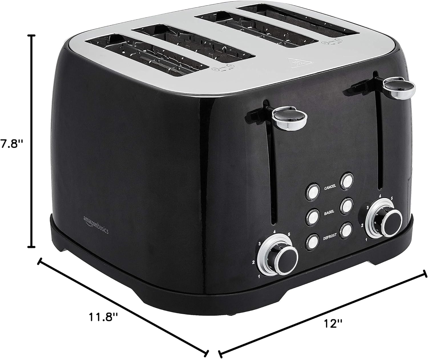 1760340591_Amazon-Basics-4-Slice-Toaster-6-Browning-Settings-Removable-Crumb-Tray-Bagel-and-Defrost-Function-Cancel-Button-1600W-Black.jpg Amazon Basics 4 Slice Toaster, 6 Browning Settings, Removable Crumb Tray, Bagel and Defrost Function, Cancel Button, 1600W, Black - Image 7