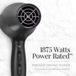 Remington Damage Protection Hair Dryer with Ceramic Ionic Tourmaline Technology, Black, Diffuser and Concentrator, 3 Piece Set - Image 6