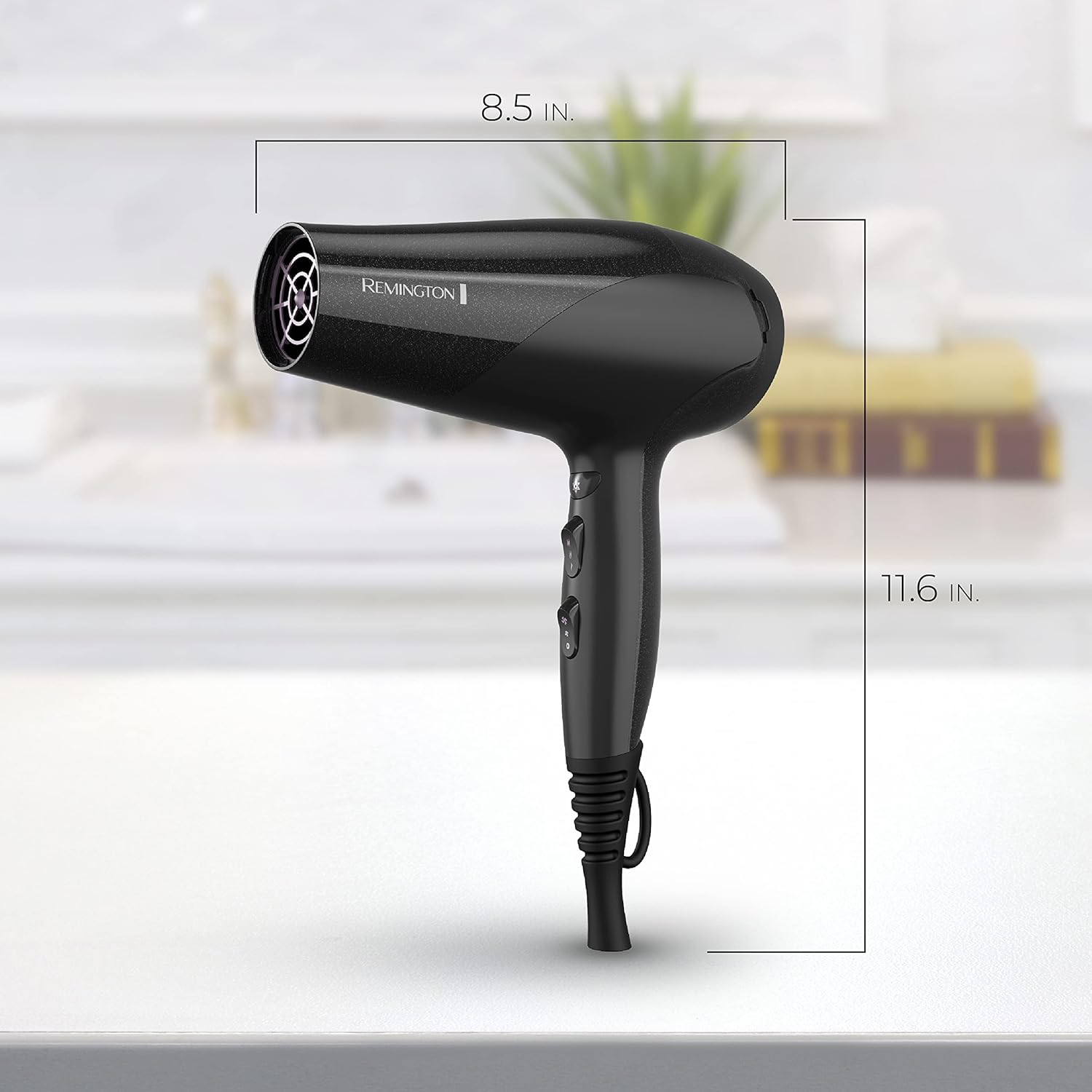 1760341148_Remington-Damage-Protection-Hair-Dryer-with-Ceramic-Ionic-Tourmaline-Technology-Black-Diffuser-and-Concentrator-3-Piece-Set.jpg Remington Damage Protection Hair Dryer with Ceramic Ionic Tourmaline Technology, Black, Diffuser and Concentrator, 3 Piece Set - Image 8