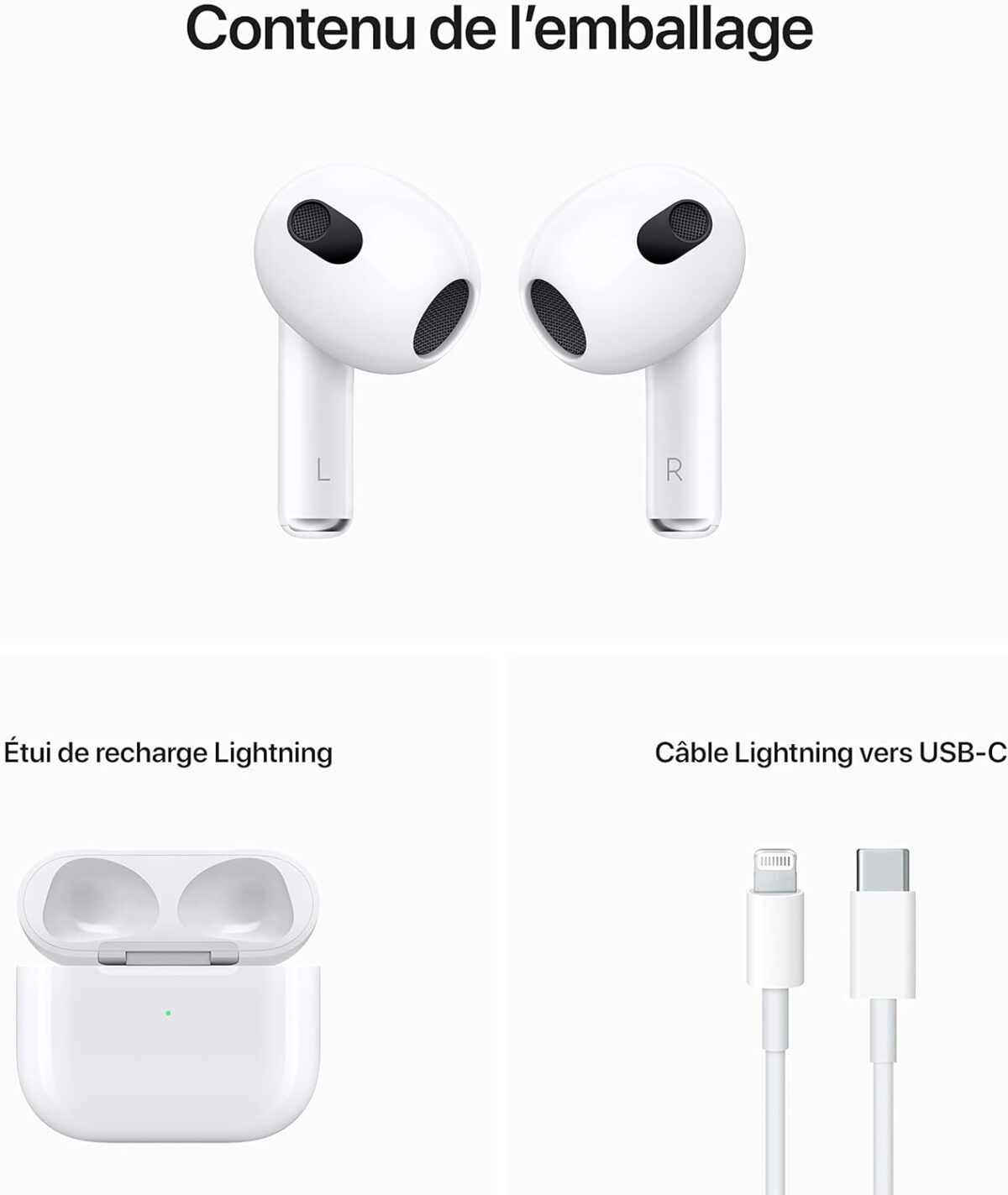Apple AirPods with Lightning Charging Case (3rd Generation) (Renewed) - Image 7
