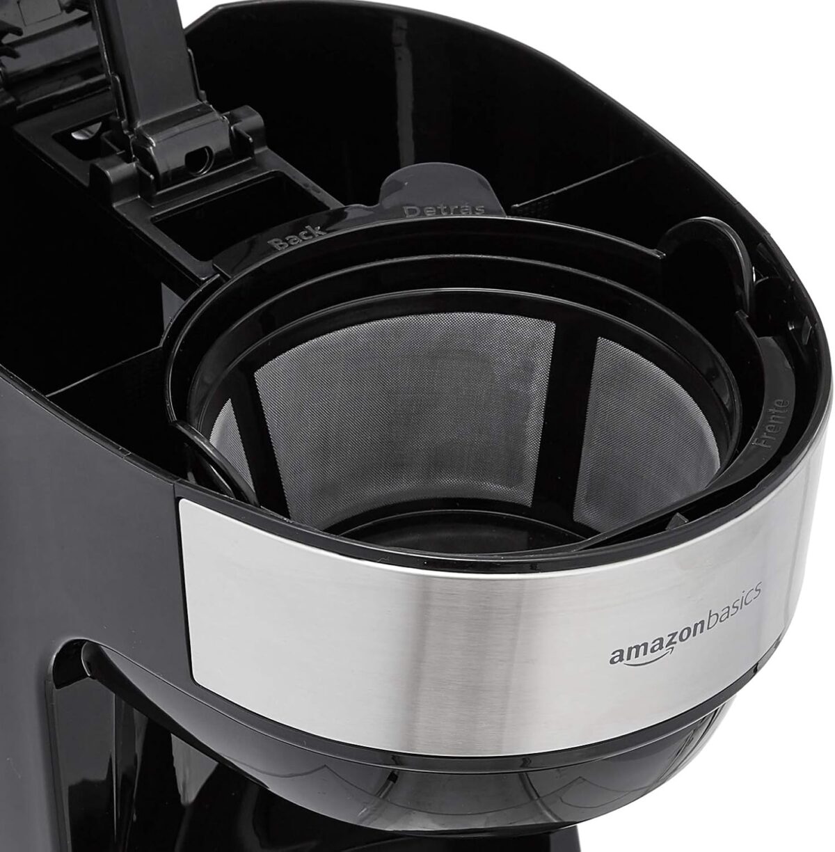 Amazon Basics Coffee Makers, 12-Cup Coffee Machines with Reusable Filter, Coffee Pots, Black & Stainless Steel - Image 7