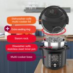 Instant Pot Pro 10-in-1 Pressure Cooker, Slow Cooker, Rice/Grain Cooker, Steamer, Sauté, Sous Vide, Yogurt Maker, Sterilizer, and Warmer, Includes App With Over 800 Recipes, Black, 6 Quart - Image 6