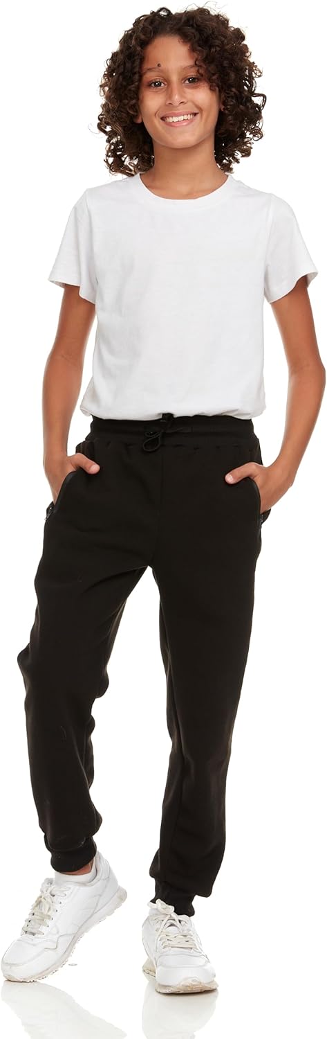 1760382083_PURE-CHAMP-3Pk-Boys-Sweatpants-Fleece-Athletic-Workout-Kids-Clothes-Boys-Joggers-with-Zipper-Pocket-and-Drawstring-Size-4-20.jpg PURE CHAMP 3Pk Boys Sweatpants Fleece Athletic Workout Kids Clothes Boys Joggers with Zipper Pocket and Drawstring Size 4-20 - Image 4