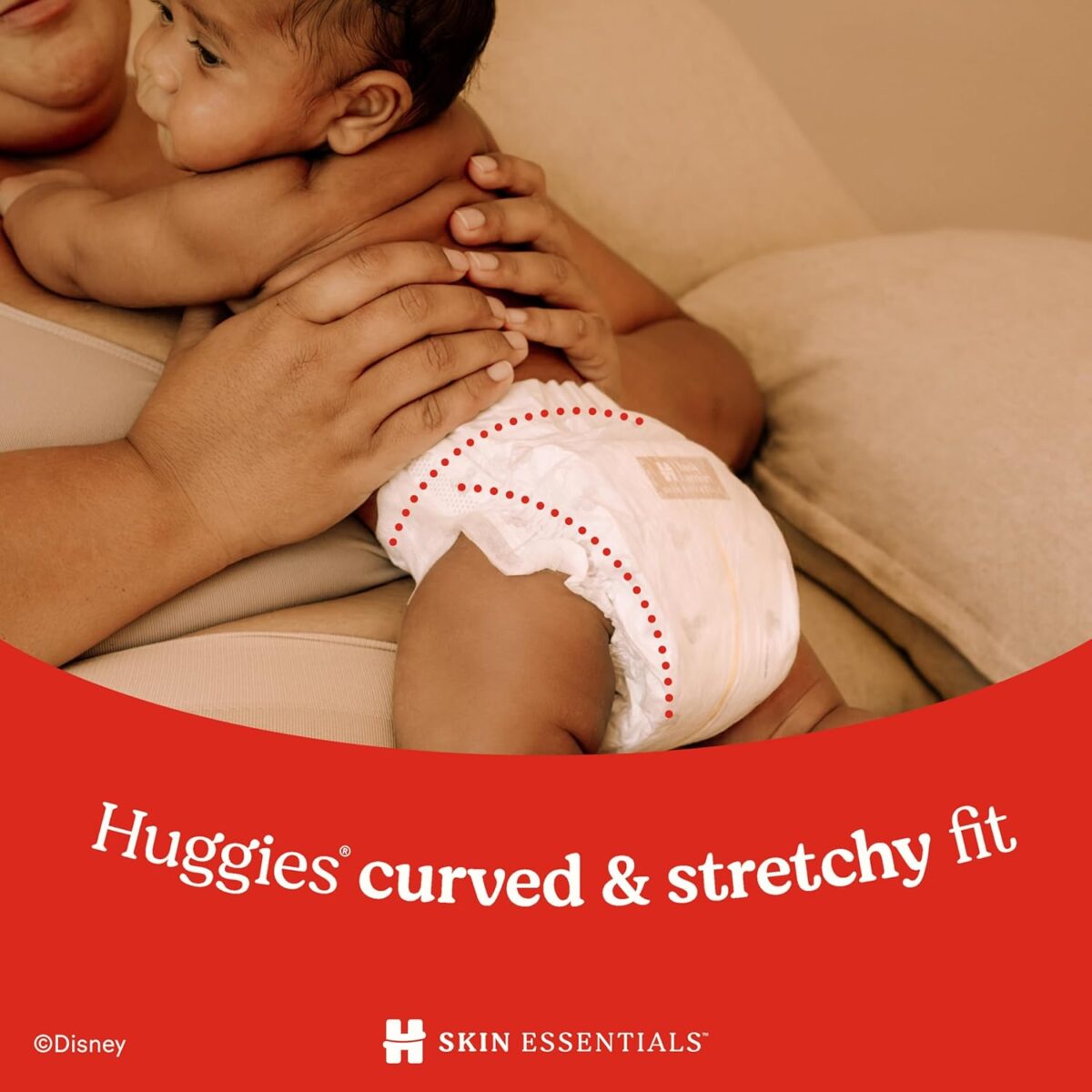 Huggies Size 2 Diapers, Skin Essentials Baby Diapers, Size 2 (12-18 lbs), 74 Count, Packaging May Vary - Image 9