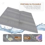 Childlike Behavior Baby Play Mat - 72x48-Inch Tummy Time Mat - 6-Piece Interlocking Foam Floor Tiles for Toddlers - Soft Waterproof for Floor Play and Crawling - Grey - Image 7
